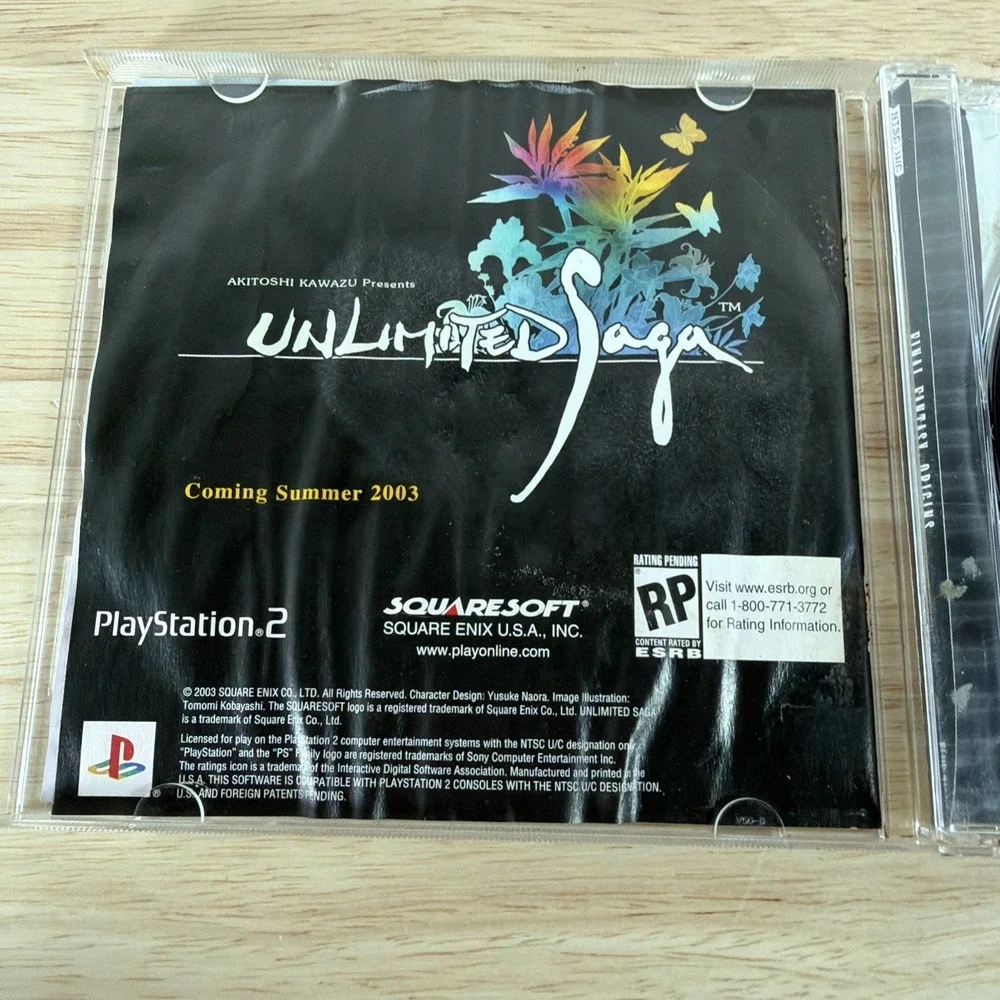 Final Fantasy Origins (PlayStation 1 PS1, 2003) Black Label CIB Complete